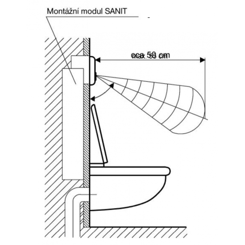 Automatické bezdotykové splachovače toaliet / ASS 3MN